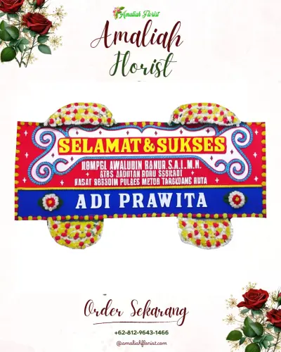 Karangan Bunga Ucapan Selamat di Sidodamai